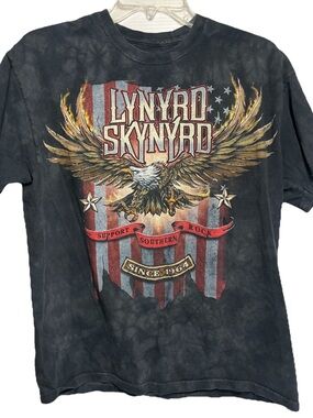 Lynyrd Skynyrd American Flag Eagle T-Shirt Size Large